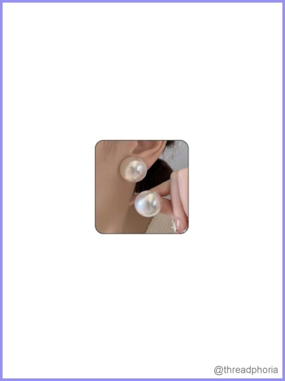Big Pearl Stud Earrings Hypoallergenic Large Round Bridal Prom Wedding Jewelry